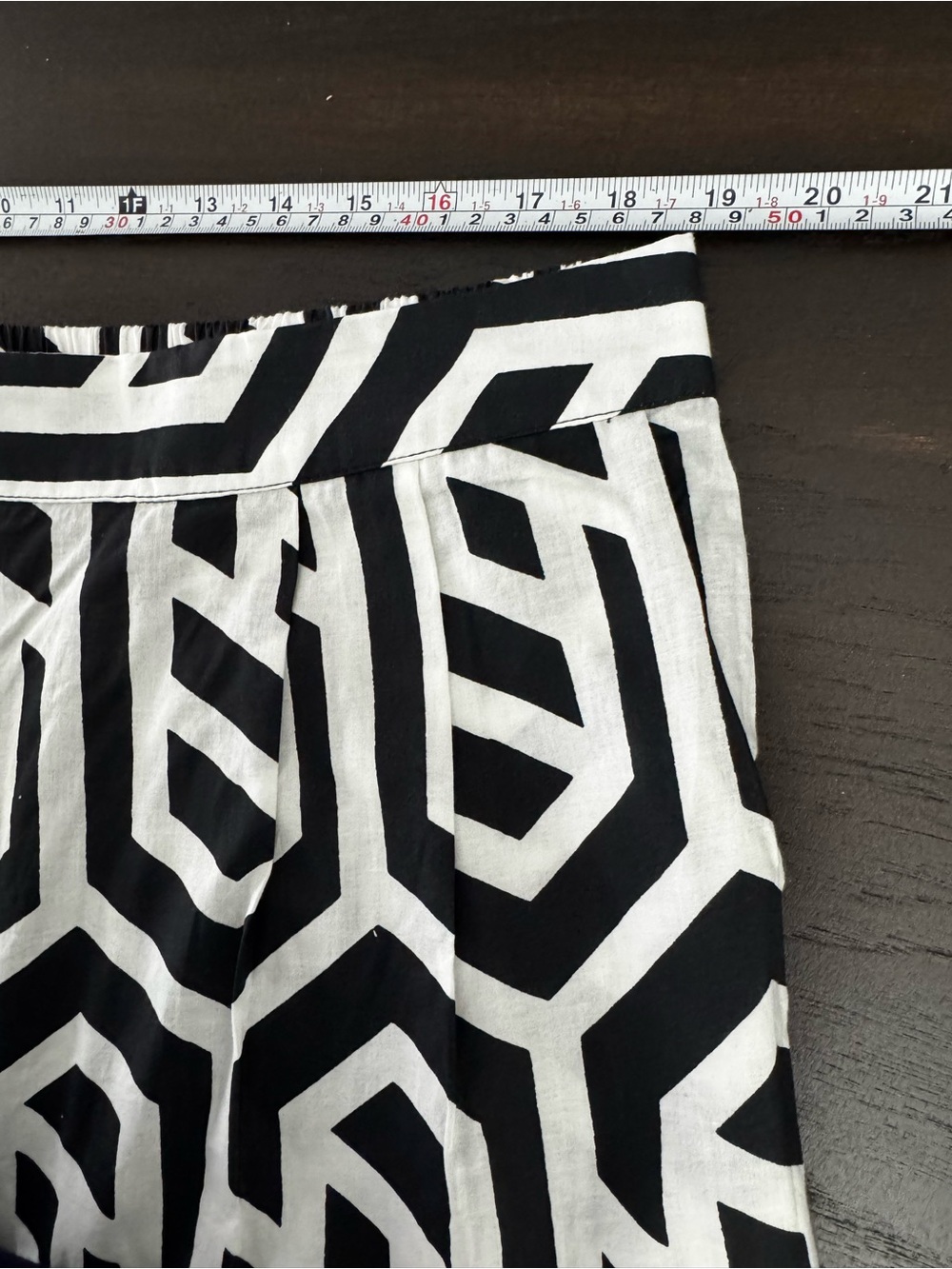 NWT Ashley Stewart Kaktus Geometric Wide Leg Pants Plus Size 1X Cotton Boho - Picture 6 of 11